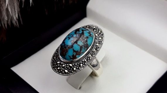 انگشتر زنانه فیروزه کد 2119