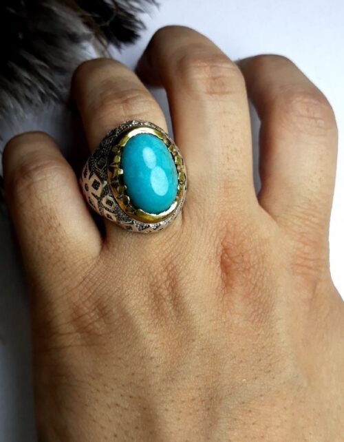 انگشتر مردانه فیروزه نیشابوری