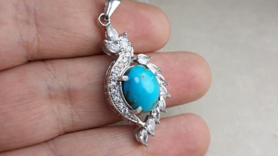 گردنبند زنانه فیروزه کد 2133