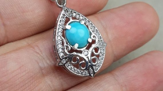 گردنبند زنانه فیروزه کد 2136
