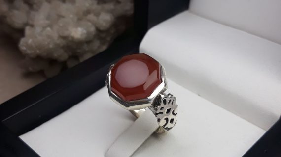 انگشتر مردانه عقیق یمنی کد 2208