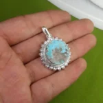 مدال فیروزه اصل نیشابور + با حرز کبیر امام جواد کد59
