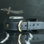 دستبند چرمی عقیق سرخ خطی کد 3761 - تصویر 3