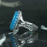 انگشتر نقره کد 3663 از نمای دیگر