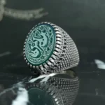انگشتر نقره کد 3681 از نمای دیگر