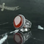 انگشتر عقیق سرخ خراسان