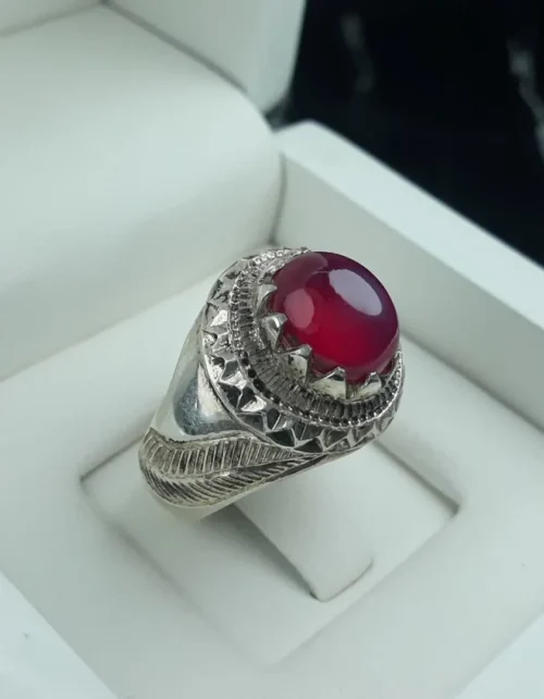 انگشتر یاقوت استار سرخ کد 3716