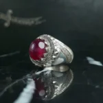 انگشتر یاقوت استار سرخ کد 3716 - تصویر 2