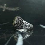 انگشتر طرح زمرد کد 3717 - تصویر 3