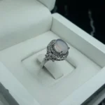 انگشتر عقیق یمنی کبود کد 3722