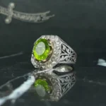 انگشتر زبرجد درجه یک کد 3723 - تصویر 2