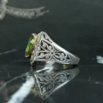 انگشتر زبرجد درجه یک کد 3723 - تصویر 3