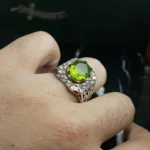 انگشتر زبرجد درجه یک کد 3723 - تصویر 4