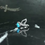 انگشتر فیروزه نیشابوری کد 3735 - تصویر 2
