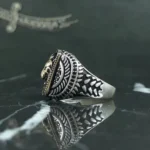 انگشتر اسپرت طرح شیر کد 3738 - تصویر 2