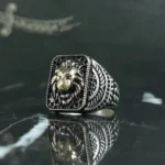 انگشتر اسپرت طرح شیر کد 3738 - تصویر 3