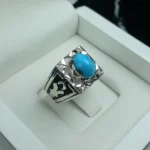 انگشتر فیروزه عجمی درجه یک کد 3745