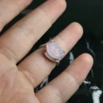 انگشتر عقیق سوسنی خطی کد 3750 - تصویر 3