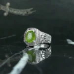 انگشتر زبرجد درجه یک کد 3752 - تصویر 2